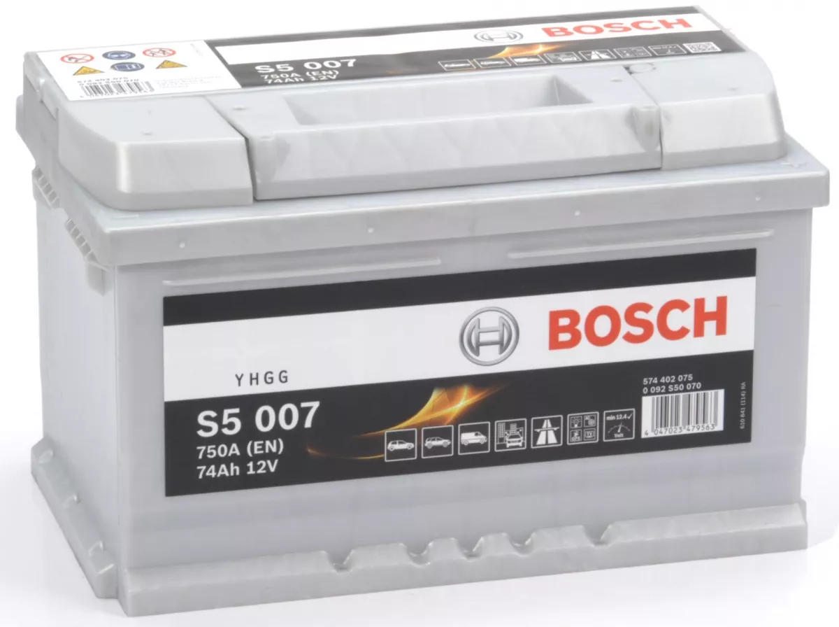 Аккумулятор Bosch Silver Plus 74AH S5 007 (0 092 S50 070)